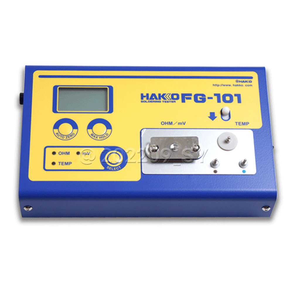 HAKKO Soldering Iron Tip Tester FG-101B, Leakage Voltage, Ground Resistance, Temperature Management, Max hold, Automatic Zero and Error Correction